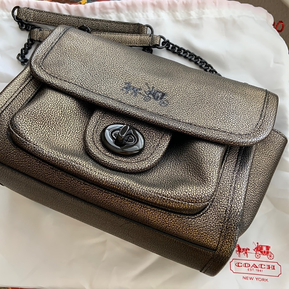 Coach Metallic Leather Ranger